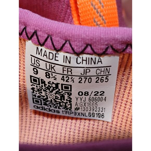 New adidas Men's 9 Women’s 10 The Gravel Shoe GX1665 Cycling Shoe Orange Purple - Picture 6 of 7